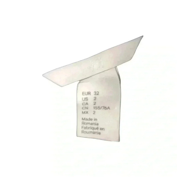 H & M BLACK SEE THROUGH MESH Net KNIT WITH RIBBON FLOWERS Size 2 - Picture 5 of 7